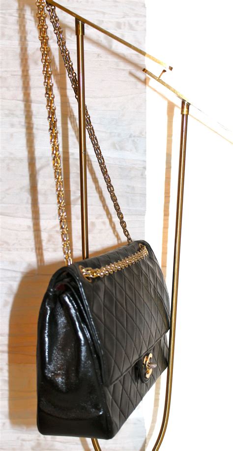 Chanel Borsa a Tracolla Vintage in Tela Col. Nero 2.55 